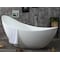 Alfi Brand 73" White Solid Surface Smooth Resin Soaking Slipper Bathtub AB9951 - alternate 9